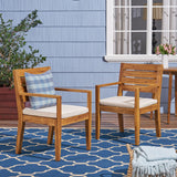 Outdoor Elegant Design Dining Chair (Set of 2)
