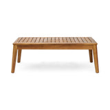 Outdoor L Shape 3pcs Acacia Wood Patio Sofa Set