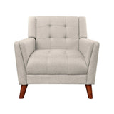 Luminaesque Fabric Upholstered Armchair With Tufted Back