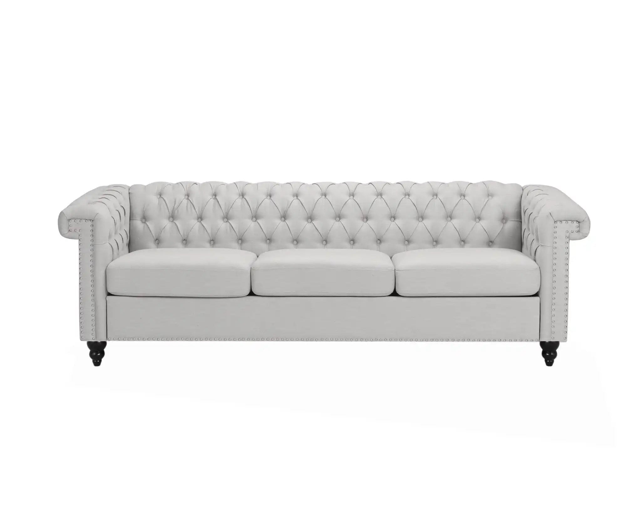 Chesterfield Style 3 Seater Sofa With Deep Button Tufting