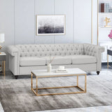 Chesterfield Style 3 Seater Sofa With Deep Button Tufting