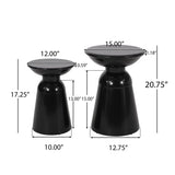 Serenita Outdoor Side Tables With Flared Design (Set of 2)