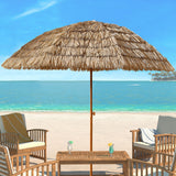 8' Thatched Patio Tiki Umbrella Tropical Palapa