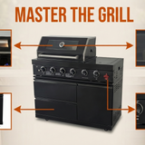 46-Inch Stainless Steel Outdoor BBQ Grill