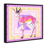 Magenta Glam Ram - Displayed in a Floating Frame