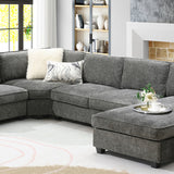 117.5" U-Shaped Sectional Sofa