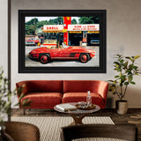 Legs Up 70s - Displayed in a shadowbox