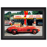 Legs Up 70s - Displayed in a shadowbox