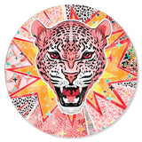 Pink Jaguar Jam Round - Acrylic panel