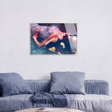Sunbathe in Disco - Framed Acrylic Art