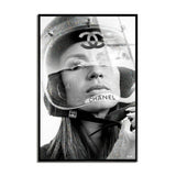 Motogirl - Framed Acrylic Art