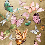 Flying Over Gold - With Hand-Applied Gold Leaf