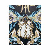 Four Equal Parts Floral - With Hand-Applied Gold Leaf