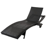 Patio Wicker Chaise Lounge Chairs Set of 2