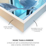 Tucan White Floral Mirror