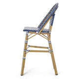 Outdoor PE Rattan French Barstool Set