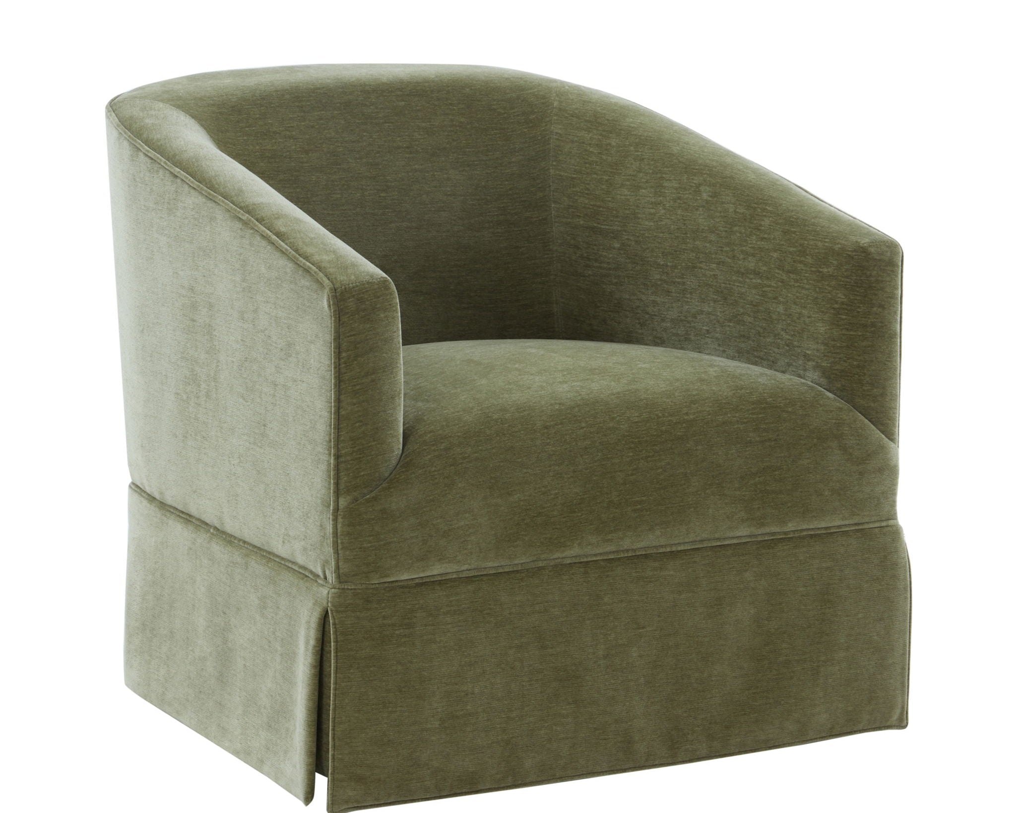 Elm - Skirted Swivel Chair
