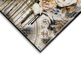 Celestrial Floral- With Hand-Burhsed Gel Coat and Gold Leaf