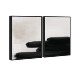 Degrade en Negro DIPTYCH - With hand-applied Heavy Gel Top Coat