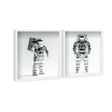 ASTROMAN SET - Displayed in a shadowbox