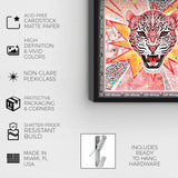 MAGENTA ANIMAL SET - Displayed in a shadowbox