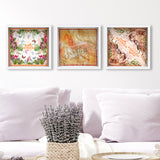 Cubed World Set of 3 - Displayed in a Shadowbox