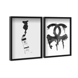 Paint and Oils Set of 2 - Displayed in a Shadowbox