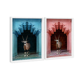 Whatsup Entrance Set of 2 - Displayed in a Shadowbox