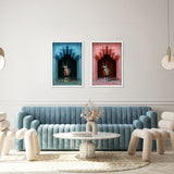 Whatsup Entrance Set of 2 - Displayed in a Shadowbox