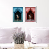 Whatsup Entrance Set of 2 - Displayed in a Shadowbox