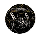 Fashion Noir Frenchie - Round Acrylic Art