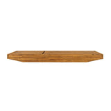 Modern Acacia Wood Outdoor Chaise Lounge