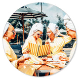 Ladies Brunch in Beverly Hills - Round Acrylic Art