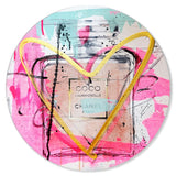Mademoiselle Remix - Round Acrylic Art