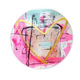 Mademoiselle Remix - Round Acrylic Art