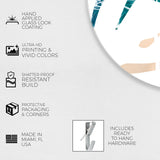 MariPily in White - Round Acrylic Art