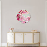 Playa Parasols - Round Acrylic Art