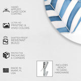 Sun Umbrellas in Harbor Cove - Round Acrylic Art