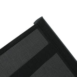 Westport Adjustable Outdoor Chaise Lounge Set of 2 Black Aluminum Frame