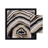 Noir Adore Geode- With Hand-Applied Gold Glitter
