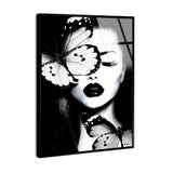 Dutchess of The Butterflies - Framed Acrylic Art