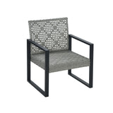 4 Piece Patio Furniture Set With Acacia Wood Table Top