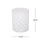 End Table, Outdoor - Antique White