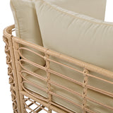 7 Pieces Outdoor Patio Furniture, All-Weather Rattan Sectional Sofa Set