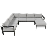 U_Style U-Shaped Outdoor Sectional Sofa Set