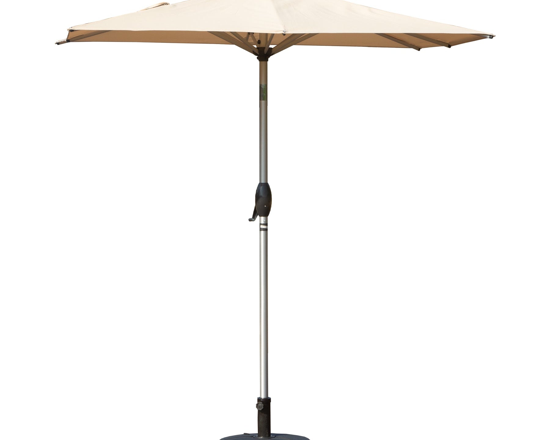Rectangle Patio Umbrella with Crank Lift and Tilt Function