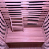 Blisspod | Milano | Full Spectrum Sauna Canadian Hemlock Ultra Low EMF | 6 Far Infrared & Red Glass Heater & Chromotherapy | 2 Person