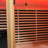 Blisspod I Vienna RED I All-In-One - Full Spectrum + Red Light Therapy I Indoor Corner Premium Sauna I 4-5 Person