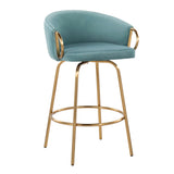 Claire - Contemporary & Glam Counter Stool (Set of 2)