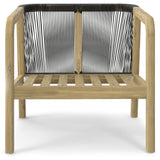 Palmetto - Outdoor Conversation Chair (Set of 2) - Stone Gray